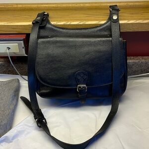 PATRICIA NASH Black Leather Crossbody Bag